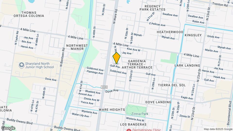 5913 N 36th St Map and Location Details