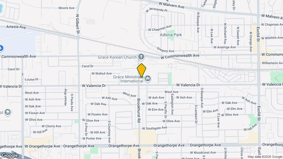 230 S Brookhurst Rd Mapa y Detalles de la Ubicación