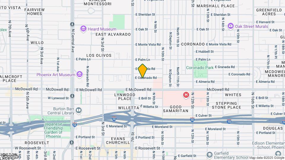 729-735 E Coronado Rd Map and Location Details