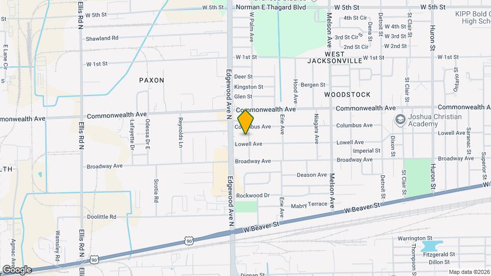 856 W Palm Ave Map and Location Details