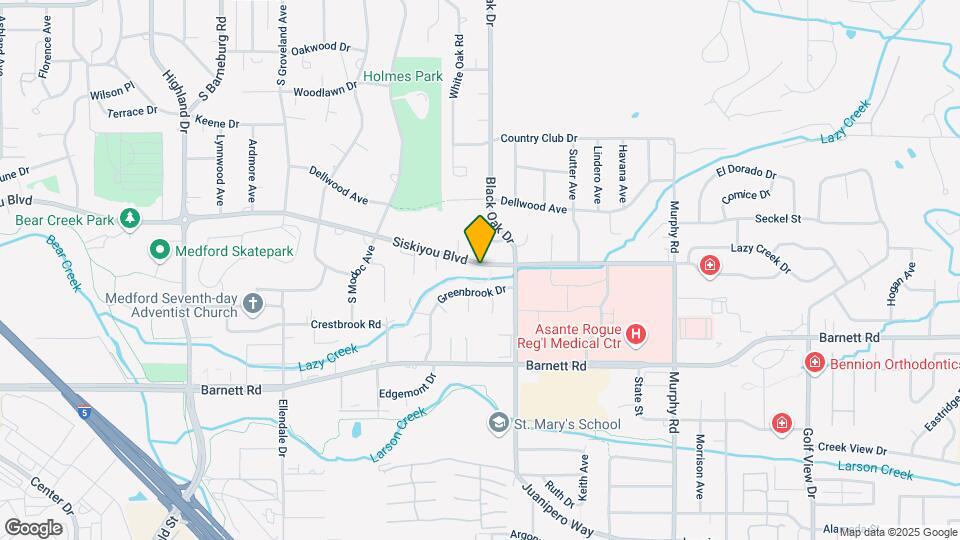 2442 Siskiyou Blvd Map and Location Details