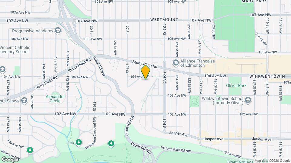12507 104 Av NW Map and Location Details