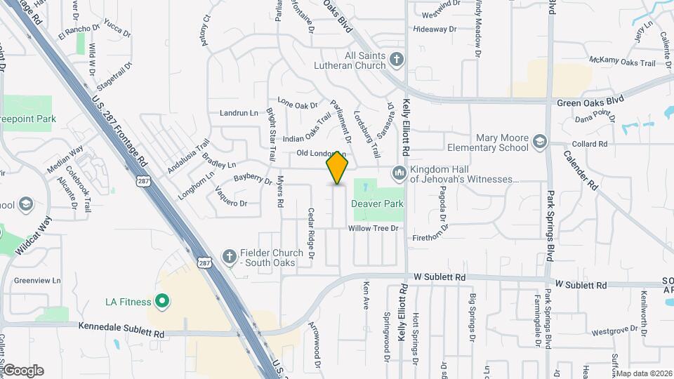 5701 Willow Elm Dr Map and Location Details