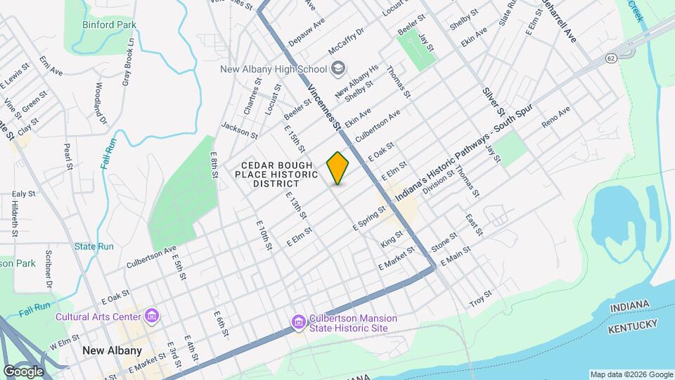 1506 E Oak St Map and Location Details