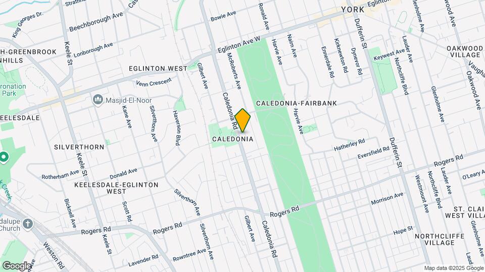 425 Caledonia Rd Map and Location Details
