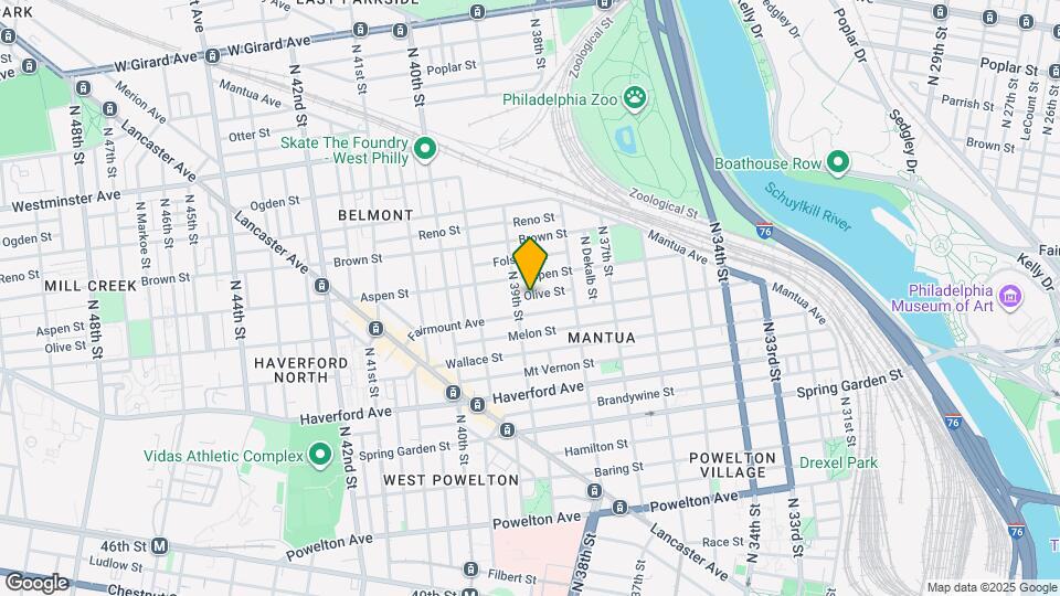 3862 Olive St Map and Location Details