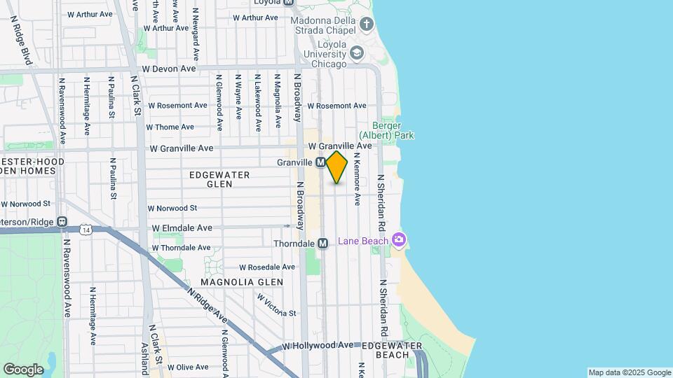 6104 N Winthrop Ave, Unit 2 Map and Location Details