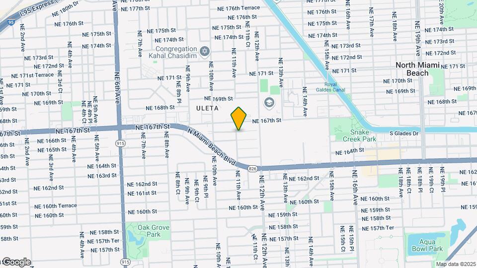 1100 NE 166th St Map and Location Details