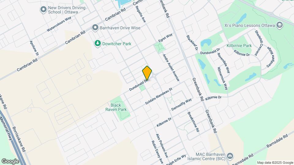 615 Dundonald Dr Map and Location Details