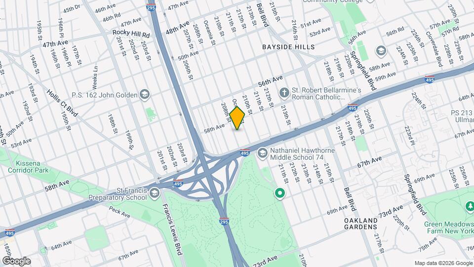 58-27-58208 208th St Map and Location Details