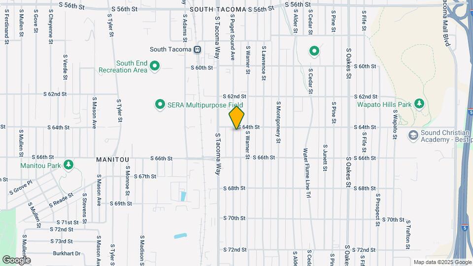 6407 S Puget Sound Ave Map and Location Details