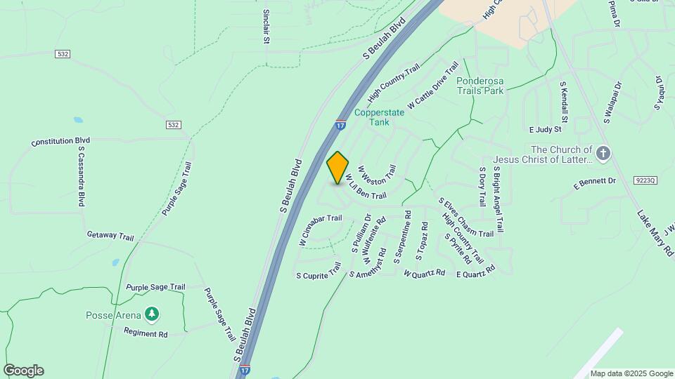 1097 W Overland Pass Dr Map and Location Details