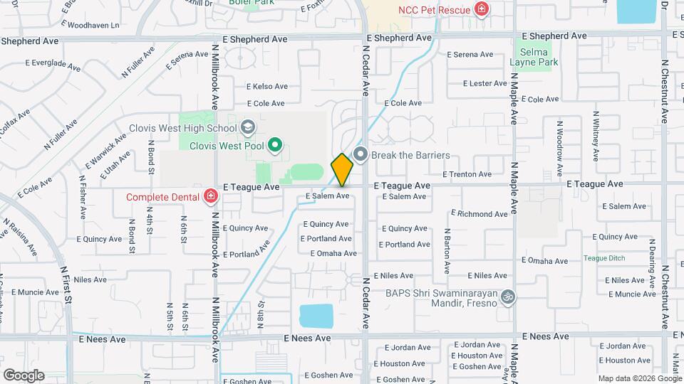 1408 E Salem Ave Map and Location Details