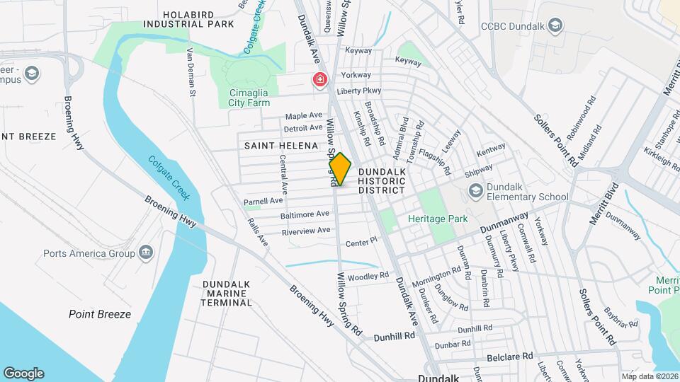 11 Patapsco Ave Mapa y Detalles de la Ubicación
