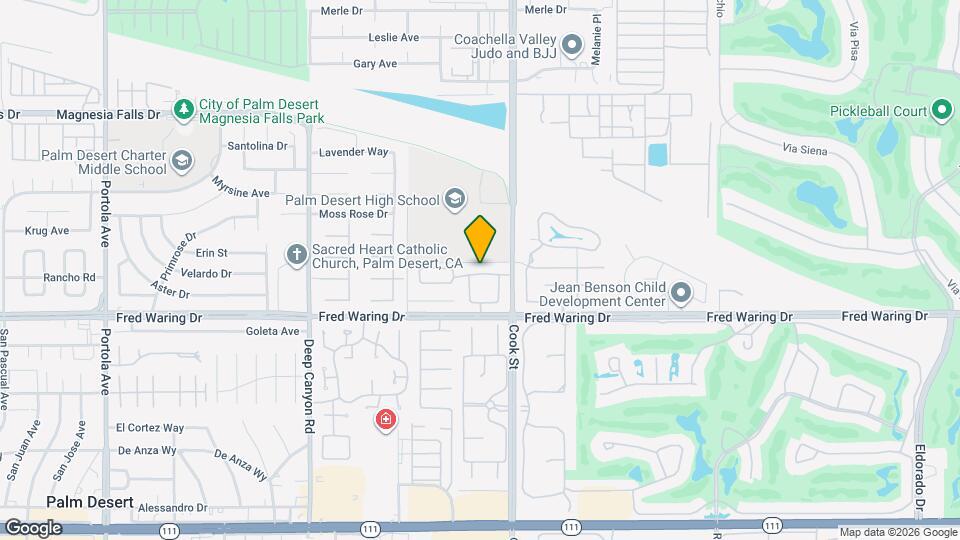 74930 San Simeon Dr, Unit Valley Palms Modern Condo Mapa y Detalles de la Ubicación