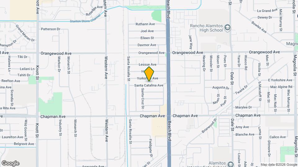 7821 Santa Catalina Ave Map and Location Details