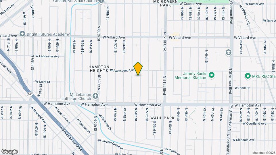 4947 N 54th St Map and Location Details