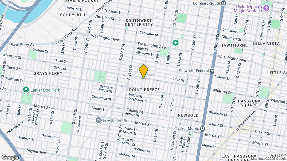 1309 S 20th St Map and Location Details