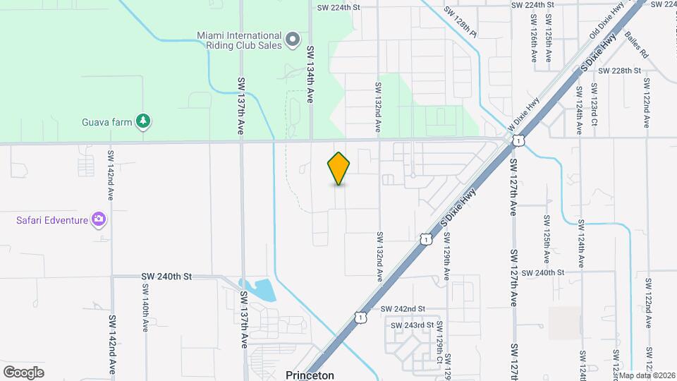 13332 SW 234th Ter Map and Location Details