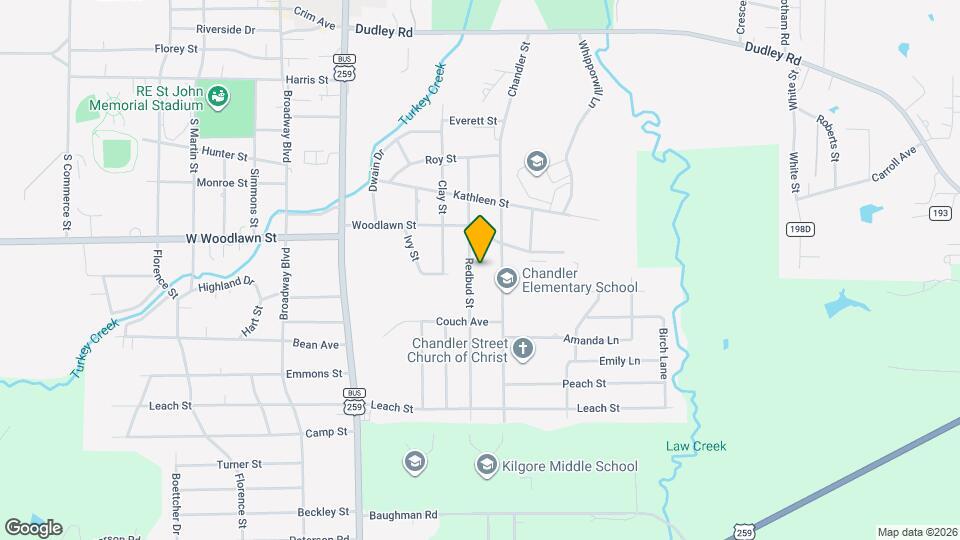 2412 Redbud St Mapa y Detalles de la Ubicación