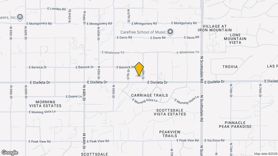 6740 E Dixileta Dr Map and Location Details