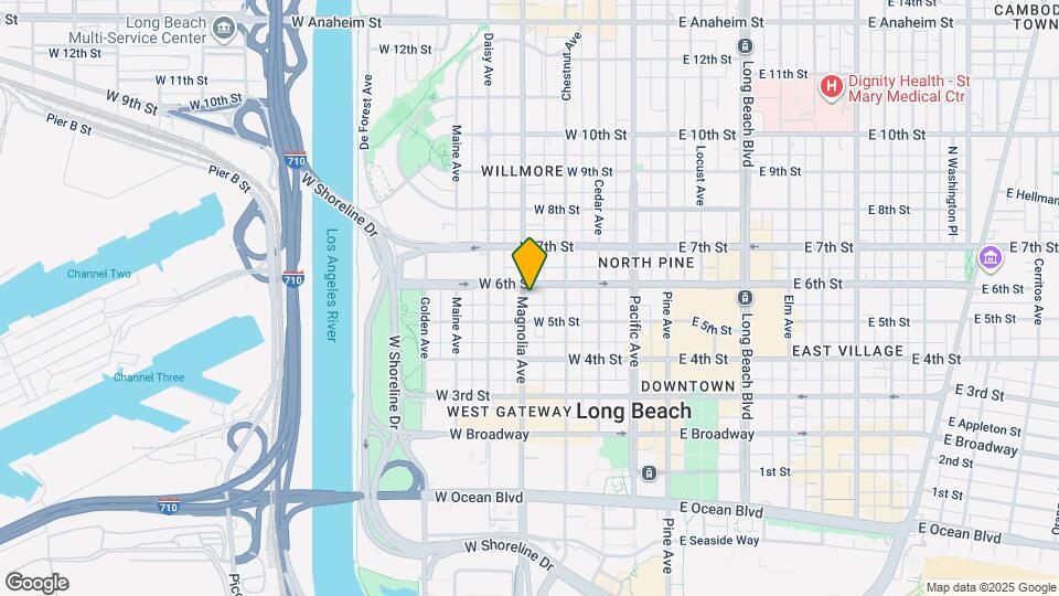 536 Magnolia Ave Map and Location Details