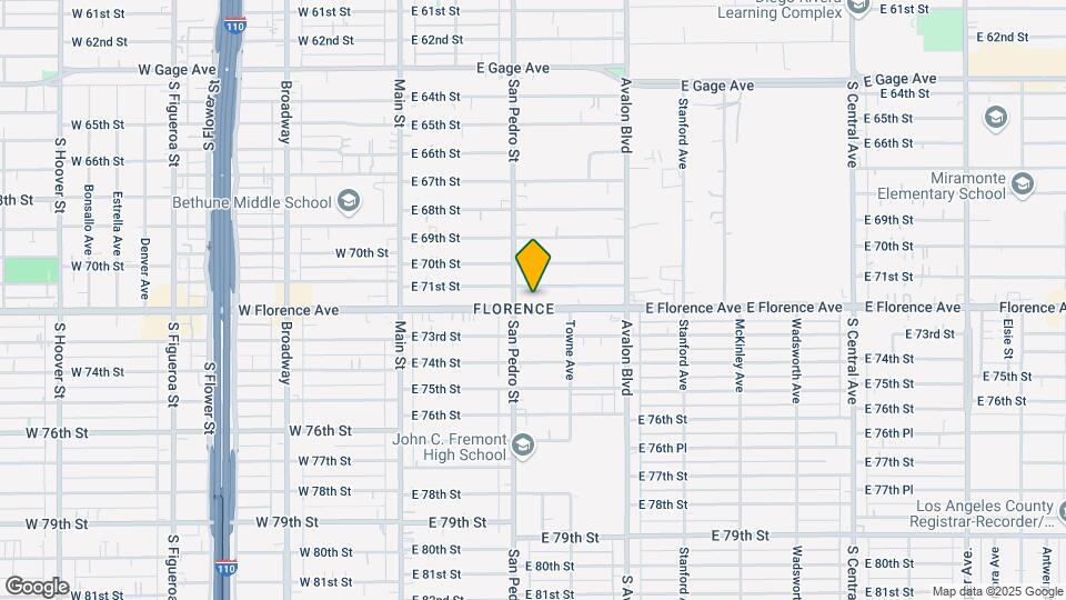 321 E Florence Ave Map and Location Details