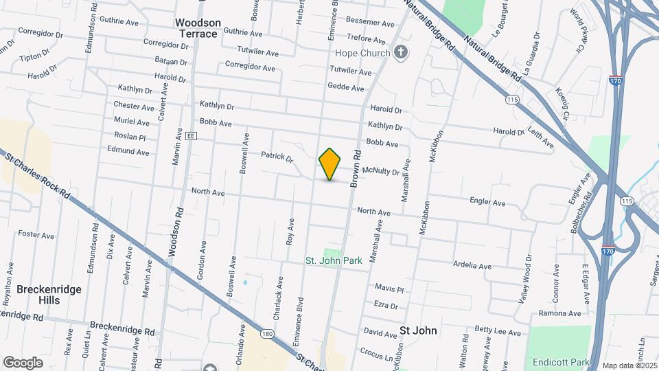 8932 Pallardy Ln Map and Location Details