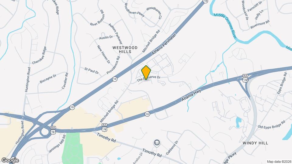 150 The Preserve Dr Map and Location Details