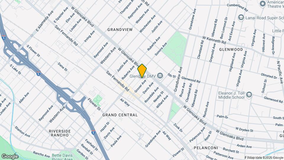 1055 Grover Ave Mapa y Detalles de la Ubicación