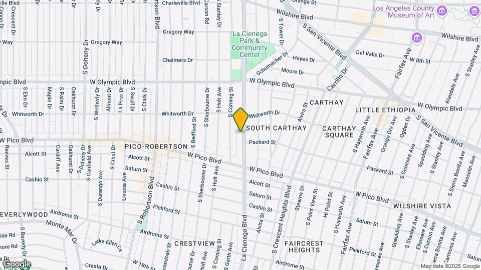 1203 S. La Cienega Blvd Mapa y Detalles de la Ubicación