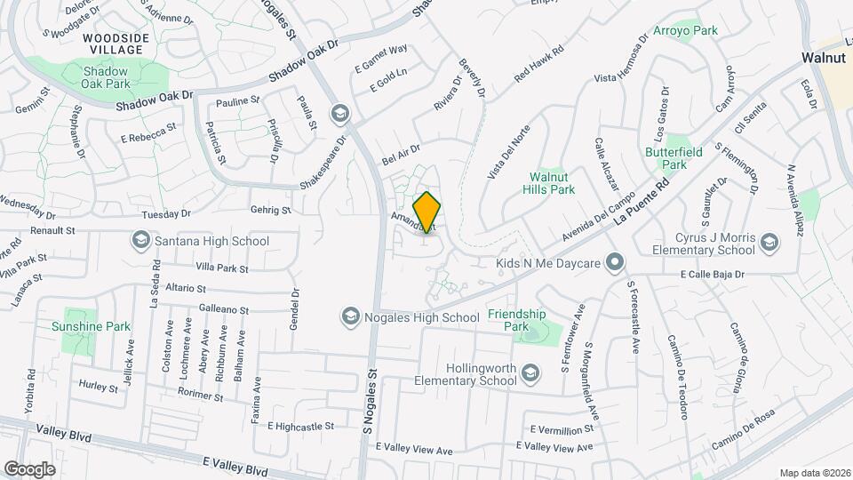 3540 Toyon St Map and Location Details