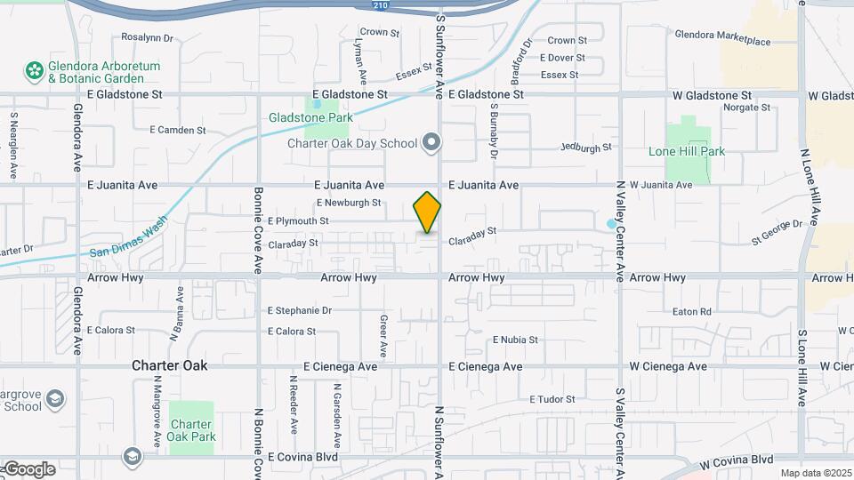 1729 S Sunflower Ave Map and Location Details