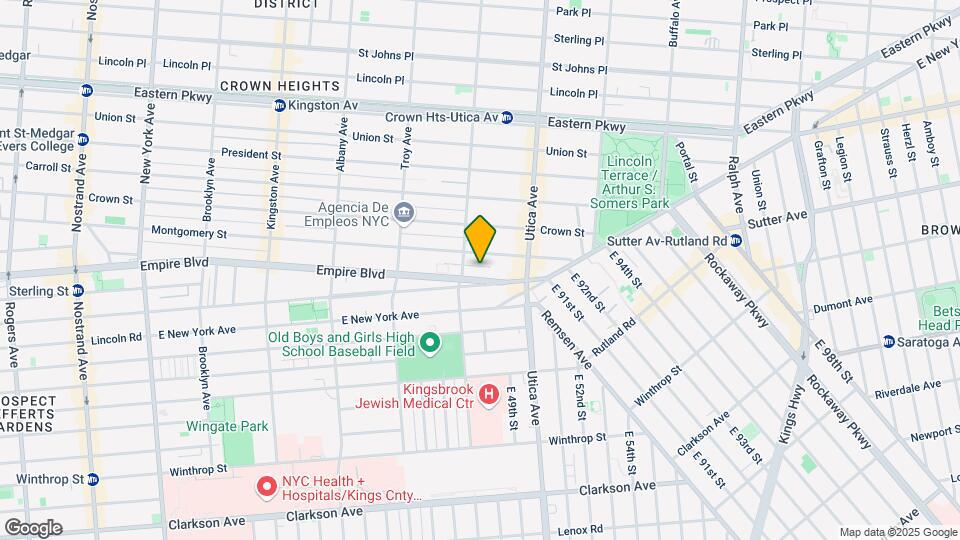 853 Empire Blvd Map and Location Details
