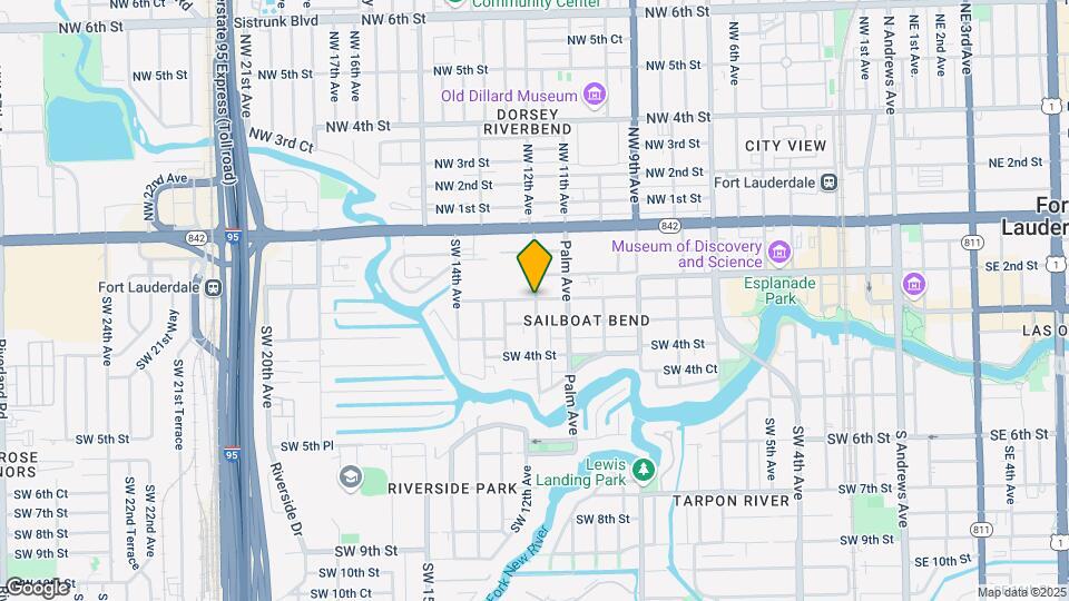 1208 SW 2nd Ct, Unit 1 Map and Location Details