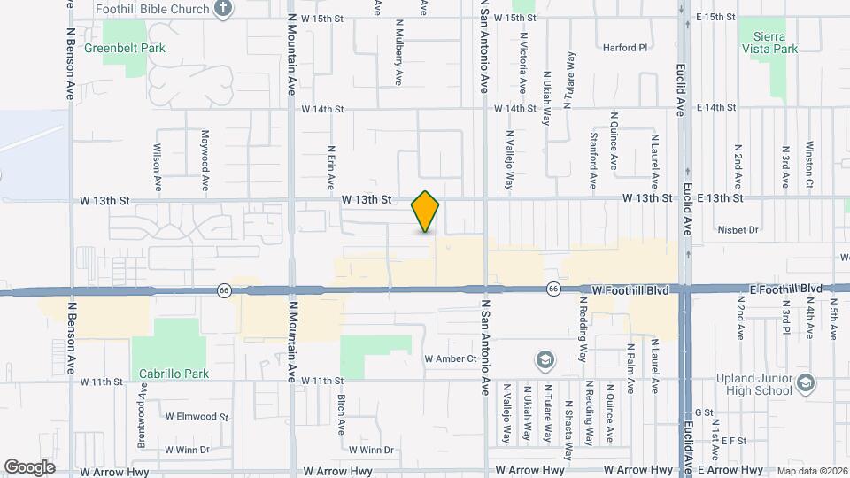 1082 W Pine St, Unit #B Mapa y Detalles de la Ubicación