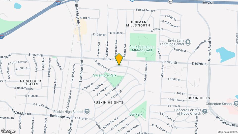 7601 E 108th St Mapa y Detalles de la Ubicación