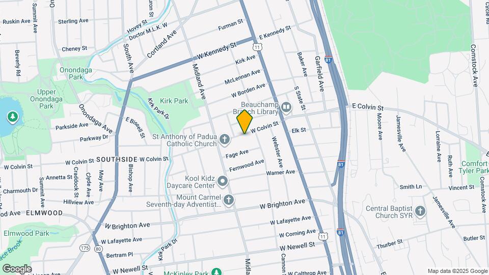 331 W Colvin St, Unit #2 Map and Location Details