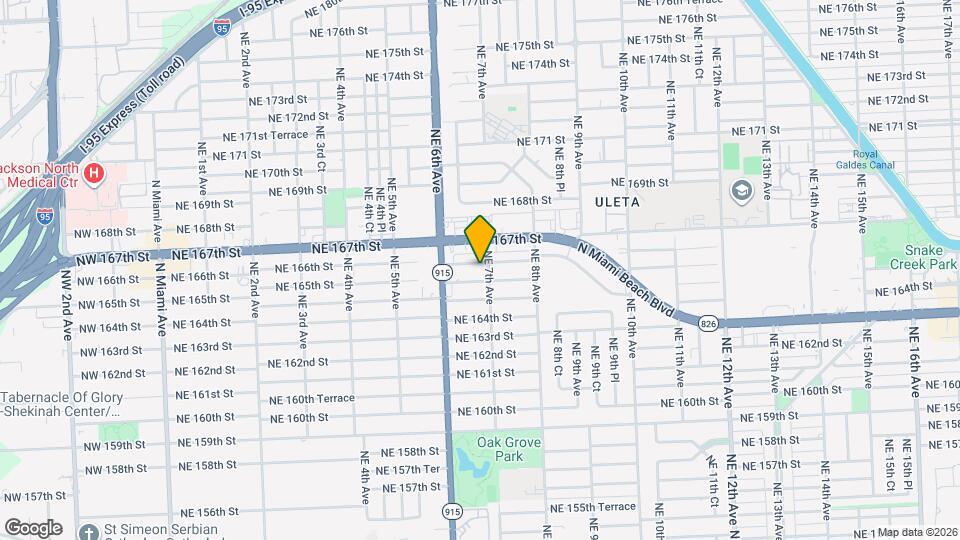 670 NE 166th St Map and Location Details