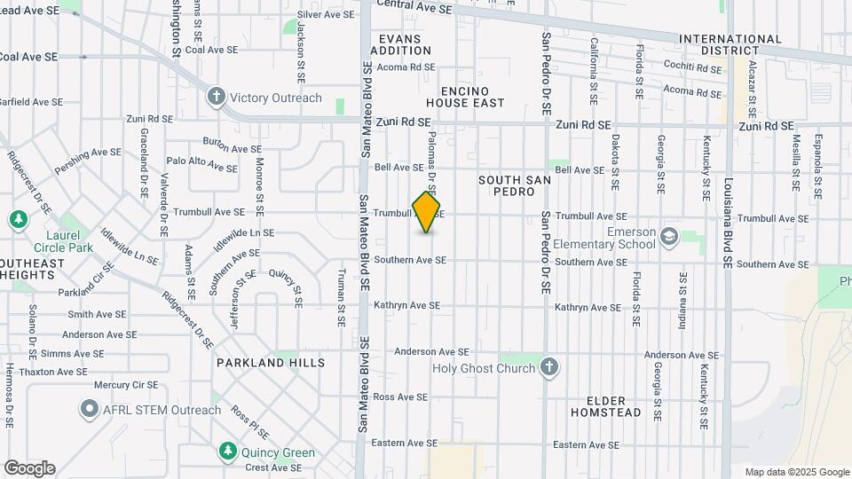 825 Palomas Dr SE Map and Location Details