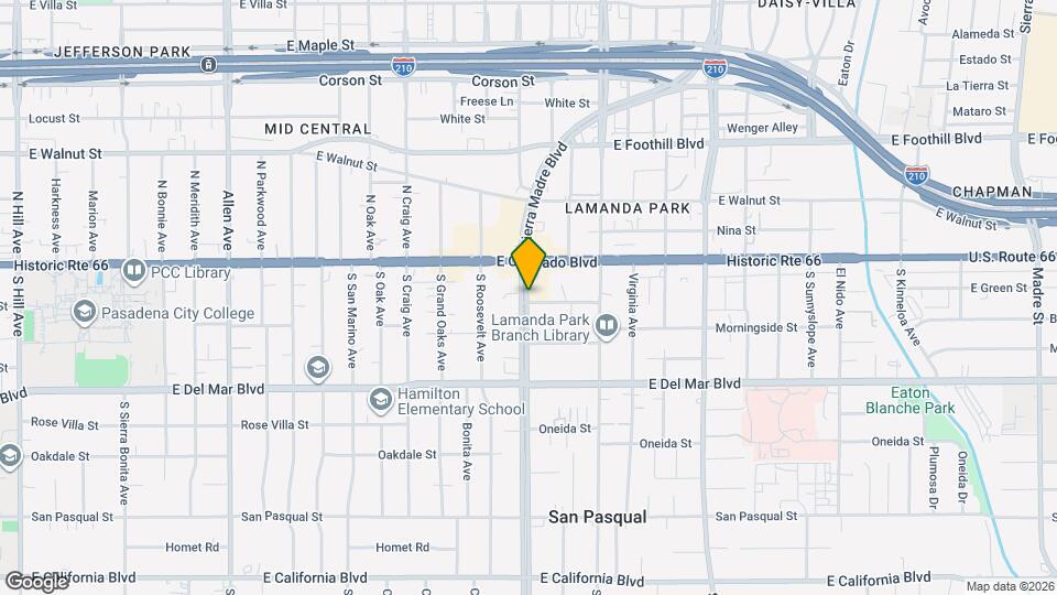 158 S Sierra Madre Blvd Map and Location Details