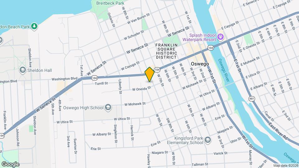 105 W Oneida St Mapa y Detalles de la Ubicación