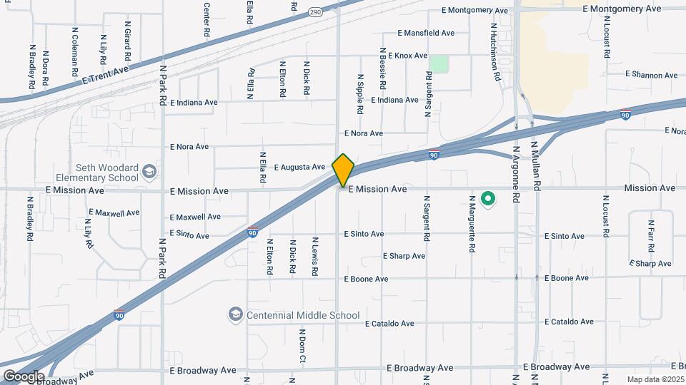 1524 N Vista Rd Map and Location Details