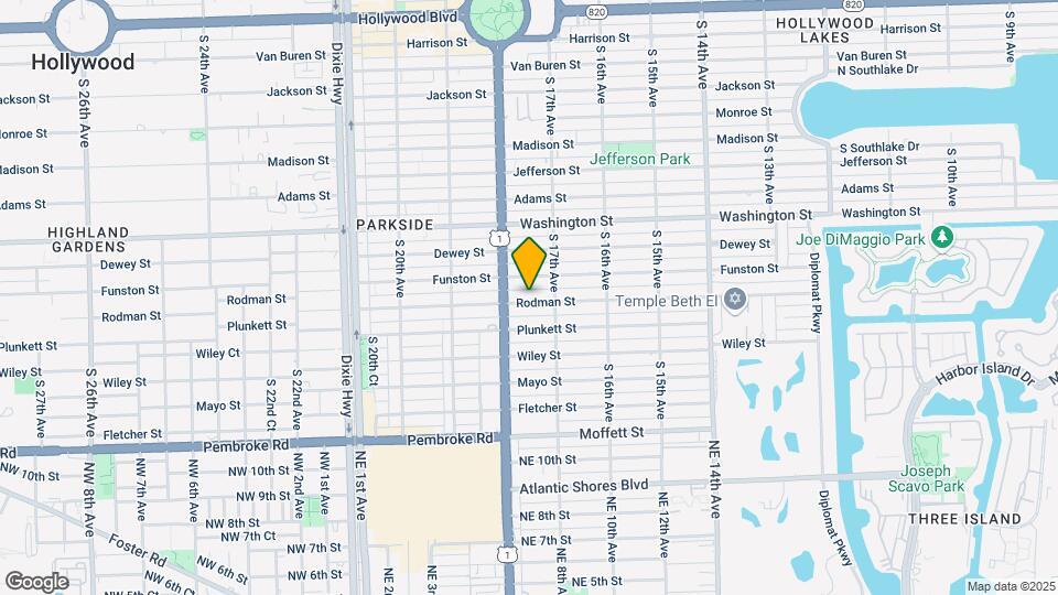 1733 Rodman St Map and Location Details