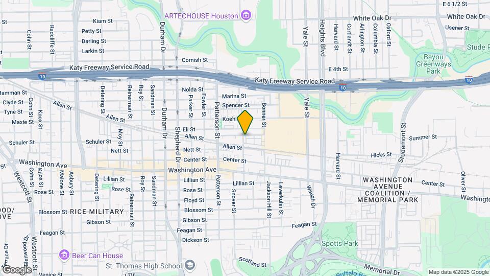 1224 Thompson St Map and Location Details
