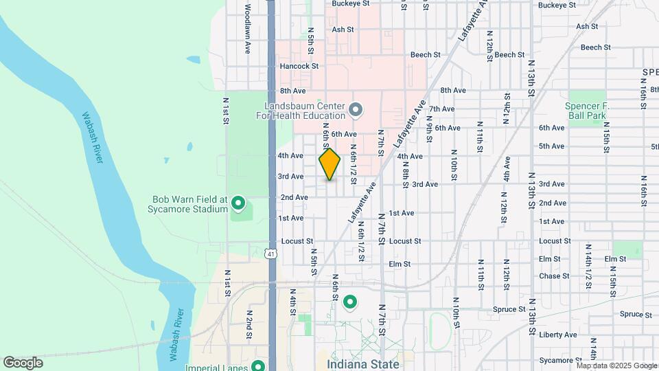 1121 N 6th St Map and Location Details