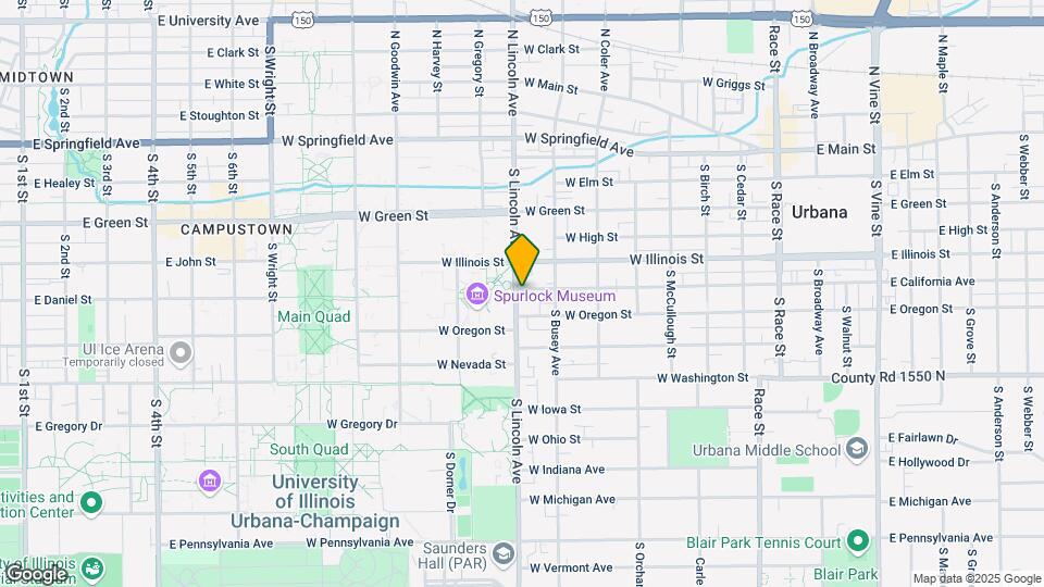 604 S Lincoln Ave Map and Location Details