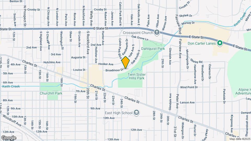 2737 Broadmoor Dr Map and Location Details