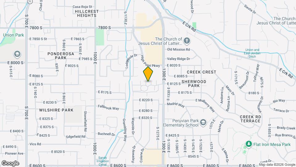 1193 E Cottonwood Hills Dr Map and Location Details