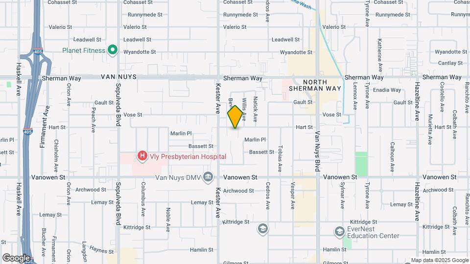 6955 Bevis Ave Map and Location Details